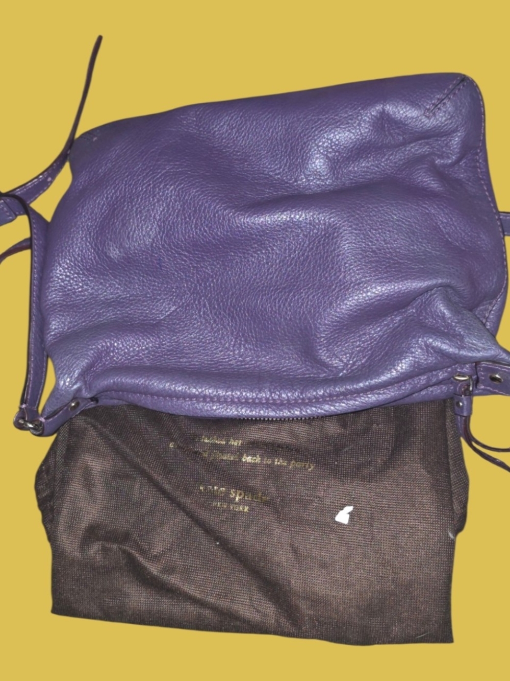 Kate Spade Purple Leather Crossbody Bag - Picture 7 of 7